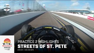 Practice 2 Moments  2024 Firestone Grand Prix of St Petersburg  INDYCAR [upl. by Ancelin]