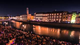 Luminara di Pisa  TIMELAPSE HD [upl. by Ahsiugal580]