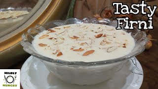 MazeDar Firni Recipe  unique style Firni recipe  Quick Rice pudding [upl. by Atirec51]