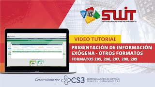 PRESENTACIÓN DE INFORMACIÓN EXÓGENA  OTROS FORMATOS [upl. by Aleb81]