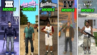 Comparison of All GTA Games On Mobile Evolution [upl. by Edmonds533]