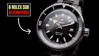 6 Watches CHEAPER amp BETTER Than The Rolex Submariner [upl. by Odelle]