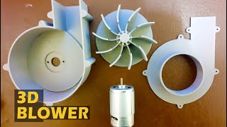 A Powerful 3D Printed Blower  Duratech DC Motor  YM2770  STL files Download  DIY Project 2020 [upl. by Deden]