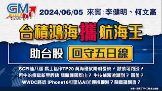 【GM NEWS 最錢線】20240605 台積鴻海攜航海王 助台股回守五日線｜李健明｜何文高｜gmoneytv ​ [upl. by Akina]