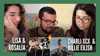 Italians React to Lisa amp Rosalía  Charli XCX amp Billie Eilish  New Woman  Guess  eng cc [upl. by Lyrad]