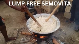 LUMP FREE SEMOVITA FOR 100 TO 200 GUEST HOW TO MAKE SEMOVITA [upl. by Braswell446]