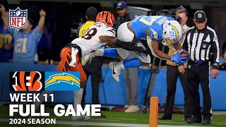 A WILD Battle In Week 11 Cincinnati Bengals vs Los Angeles Chargers FULL GAME  NFL 2024 Season [upl. by Nedroj]