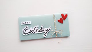 Beautiful Birthday Card Making  DIY Birthday Card Ideas  Dinesh Arts [upl. by Ayerim]