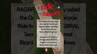 RAGBRAI 52 Fun Facts  Fact 3 [upl. by Mackler]