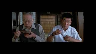 Mr Baseball 1992 Slurping Noodles scene with Tom Selleck Takakura Ken and Aya Takanashi [upl. by Serica58]