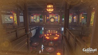 Serenitea pot indoor design for beginner  high load  Asia Server replica id [upl. by Pate]