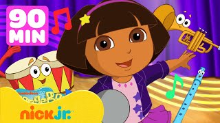 Dora la Exploradora  ¡Maratón musical con Dora la Exploradora  Nick Jr en Español [upl. by Marte382]