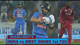 INDIA vs WEST INDIES 1st T20 highlights 2019  ind vs wi 1st t20 highlights  Real cricket 19 hindi [upl. by Glick]