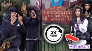 Surviving 24 Hours In New Yorks Most Dangerous Hood The SweepersFredrick Douglass Houses [upl. by Jehu]