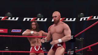 WWE2K24 Grizzled Young Veterans VS Mistico amp Mascara Dorada [upl. by Marba]