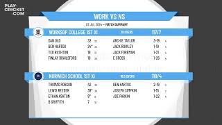 Worksop College 1st XI v Norwich School 1st XI [upl. by Shir]