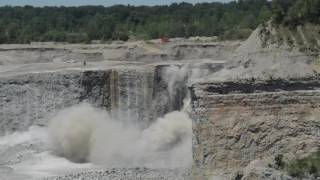 Blast at Hanson Aggregates Ardmore Quarry [upl. by Kassel]