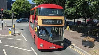 East London Transit EL1 IlfordBarking Riverside Full Ride [upl. by Eisenberg]