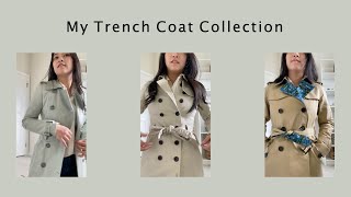 My Trench Coat Collection [upl. by Ecirtram316]