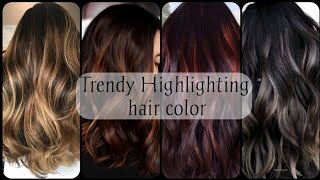 Trendy Highlighting hair color for black hairHighlighting hair color with name picture [upl. by Suiramad565]