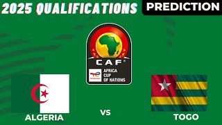 Togo vs Algeria Live Stream CAF Africa Nations Cup 2025 Qualifications Commentary Broadcast [upl. by Josias694]