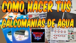 Como Hacer Calcomanias Para Tus Hot Wheels [upl. by Willmert]