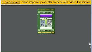 06 Menu Credenciales Credential Maker v 9 ABR 2020 [upl. by Ephrem]