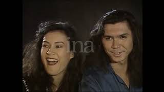 Jennifer Tilly and Lou Diamond Phillips Promote Shadow of the Wolf French [upl. by Rizzi]