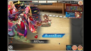 Kamihime  Awakening Hinode Gozen F2P Grids No SSR Full AAB [upl. by Renrut]