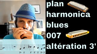 plan harmonica blues 007  une seule altération [upl. by Eilsehc944]