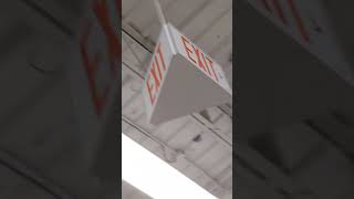 beghelli tripack exit sign at Canadian tire [upl. by Schoenburg]