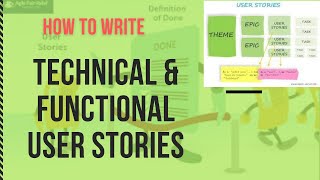 Business Analyst  How to write Technical and Functional user stories [upl. by Cinderella]