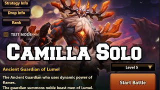 Cliff of Tough Beast Men Camilla Team  Summoners War [upl. by Nyrak]