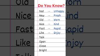 10 Synonyms Words in English Every Grade 2 Student Must Know english [upl. by Mauretta554]