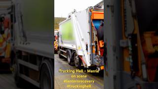 Trucking Hell  Merrie is on scene with dustcart in London All it not what it seems hauler truck [upl. by Justinn]