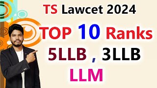 Top 10 RanksTS Lawcet 2024 [upl. by Duane]