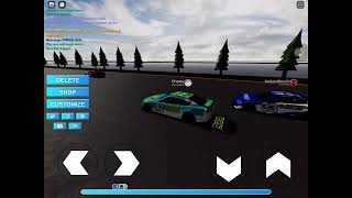 Playing BACKSTRETCH BATTLES aka a car racing game on roblox [upl. by Faletti790]