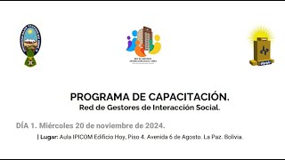 PROGRAMA DE CAPACITACIÓN GESTORES DE INTERACCIÓN SOCIAL [upl. by Nylyaj28]