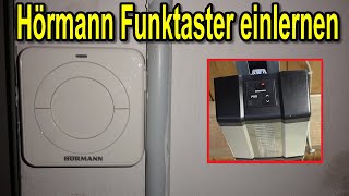 Hörmann Funktaster FIT 5 BS einlernen an Garagentor Antrieb SupraMatic E 4 [upl. by Namwen]