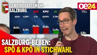 SalzburgBeben SPÖ amp KPÖ in Stichwahl [upl. by Anyela]