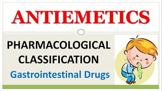 ANTIEMETICS DETAIL DRUG CLASSIFICATION  EMESIS  CAUSES  TREATMENT [upl. by Laddie]