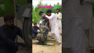 Diesel engine start with motor bike new experiment shorts [upl. by Eissalc]