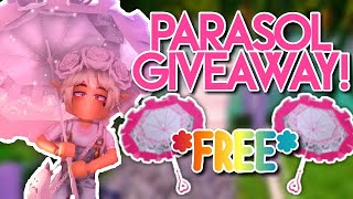 WATCH THIS TO WIN A FREE PARASOL IN ROYALE HIGH Royale High Giveaways [upl. by Stock947]