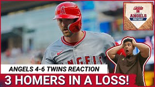 LOCKED ON ANGELS POSTCAST Ward Schanuel Adams all homer but Los Angeles Angels lose 64 to Twins [upl. by Nire]