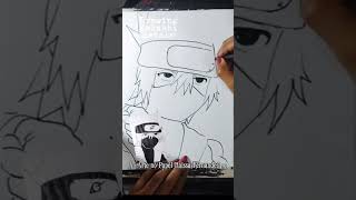 KAKASHI shorts artenopapel desenhandopersonagens art drawing narutoshippuden anime kakashi [upl. by Shuma235]