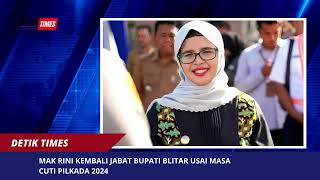 Mak Rini Kembali Jabat Bupati Blitar Usai Masa Cuti Pilkada 2024 [upl. by Bunns764]