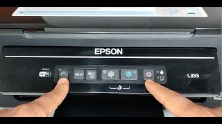 Cómo limpiar cabezales y Test de inyectores desde Panel de Control EPSON L355 Fácil y Rápido [upl. by Hemminger]