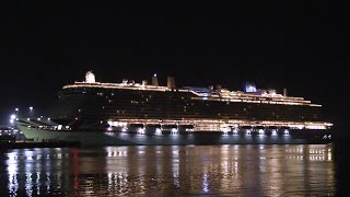 PampO CRUISE SHIP ARVIA THIS MORNING ARRIVING INTO OCEAN DOCK SOUTHAMPTON 211024 [upl. by Kannan]