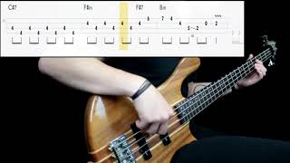 Muse  Muscle Museum Bass Cover Play Along Tabs In Video [upl. by Ludeman573]