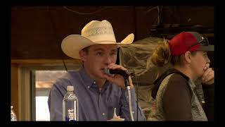 Jace Thompson Competing for World Livestock Auctioneer Championship [upl. by Cesaria826]